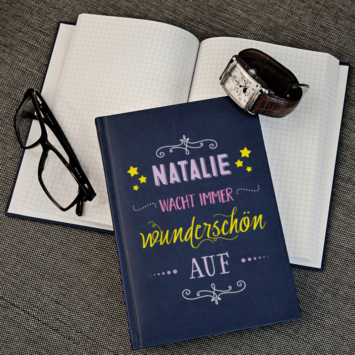 Immer wunderschön - Notizbuch A5 mit Aufdruck